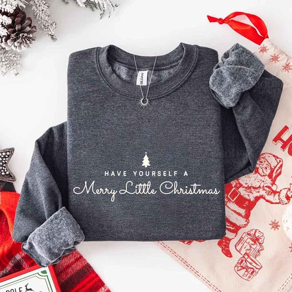 ftHave Yourself a Merry Christmas Sweatshirt Holiday Crew Neck Gi