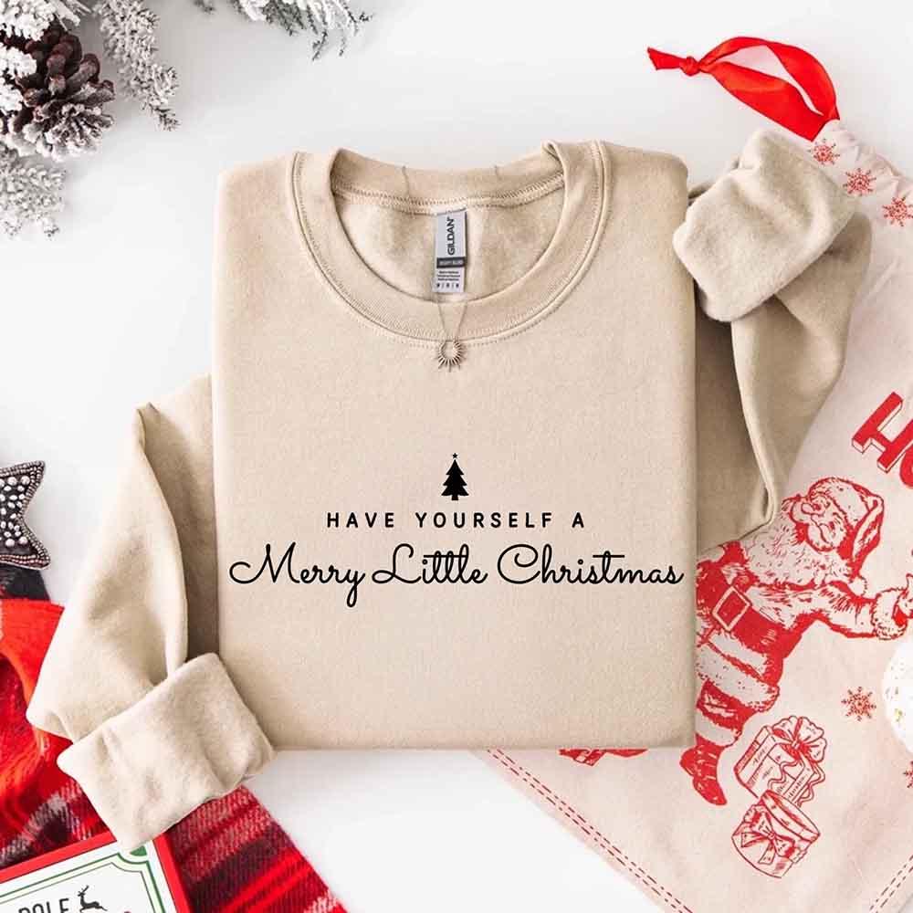 ftHave Yourself a Merry Christmas Sweatshirt Holiday Crew Neck Gi