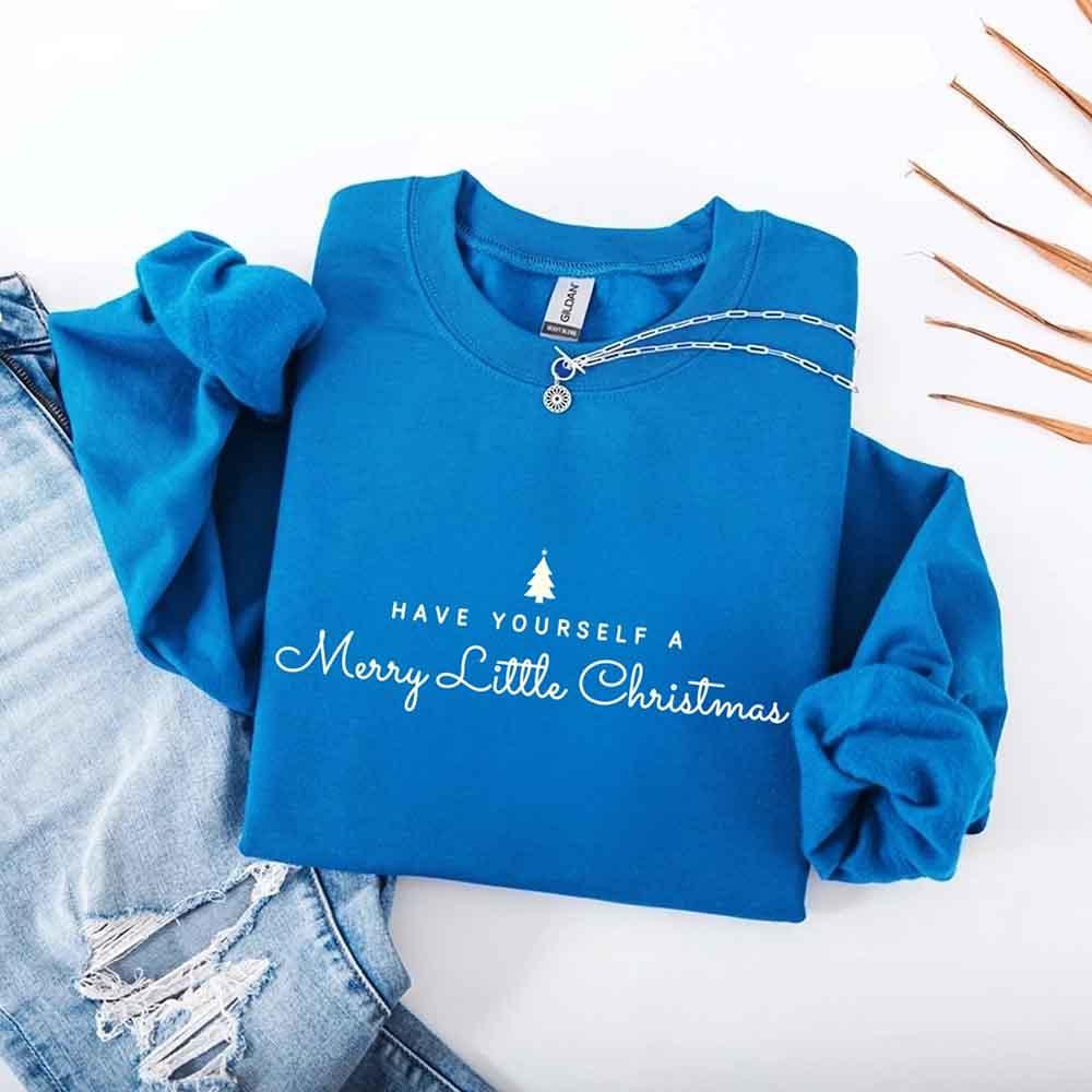 ftHave Yourself a Merry Christmas Sweatshirt Holiday Crew Neck Gi