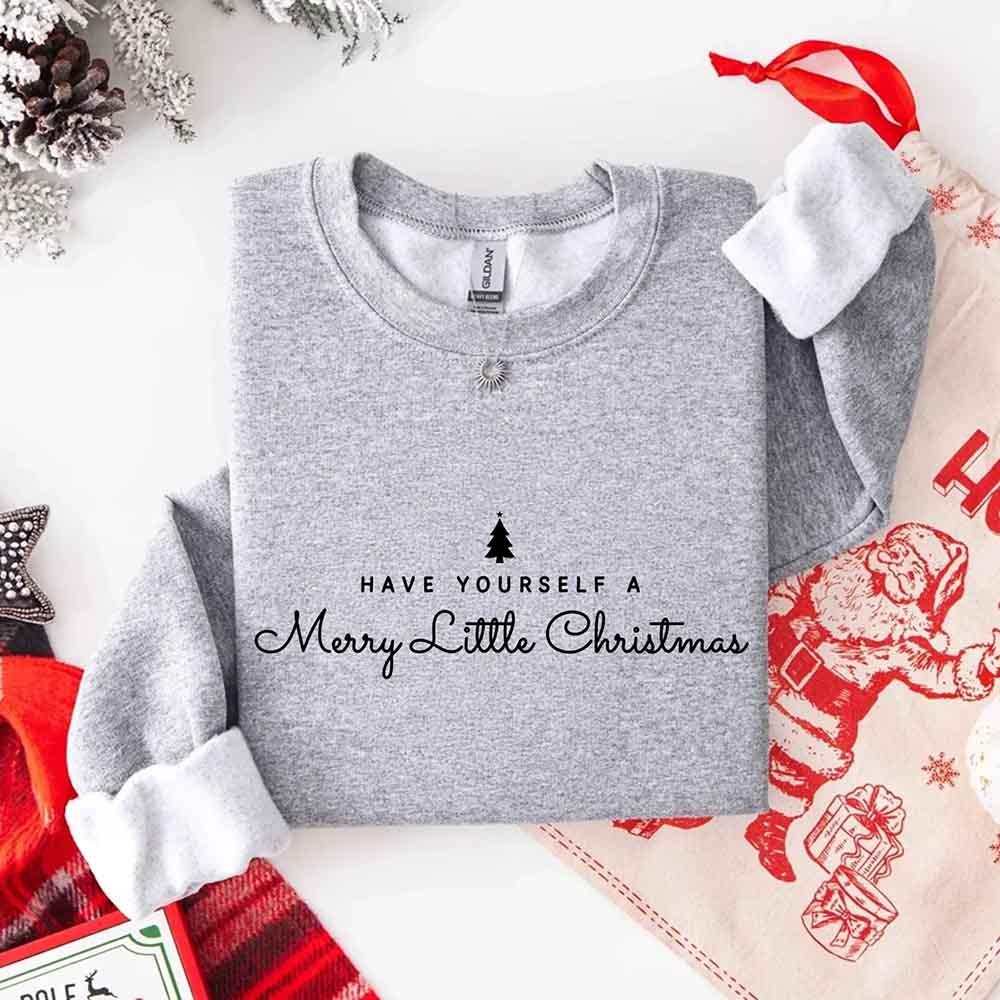 ftHave Yourself a Merry Christmas Sweatshirt Holiday Crew Neck Gi