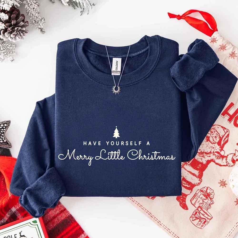 ftHave Yourself a Merry Christmas Sweatshirt Holiday Crew Neck Gi