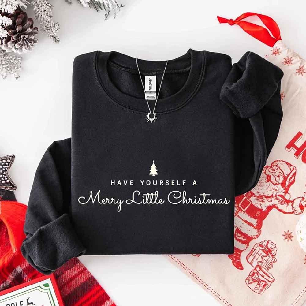 ftHave Yourself a Merry Christmas Sweatshirt Holiday Crew Neck Gi