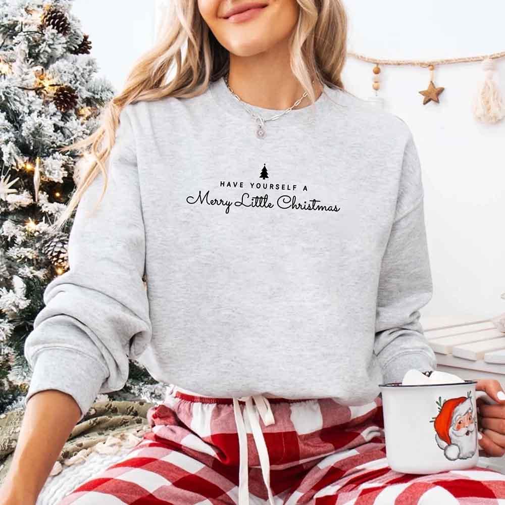 ftHave Yourself a Merry Christmas Sweatshirt Holiday Crew Neck Gi