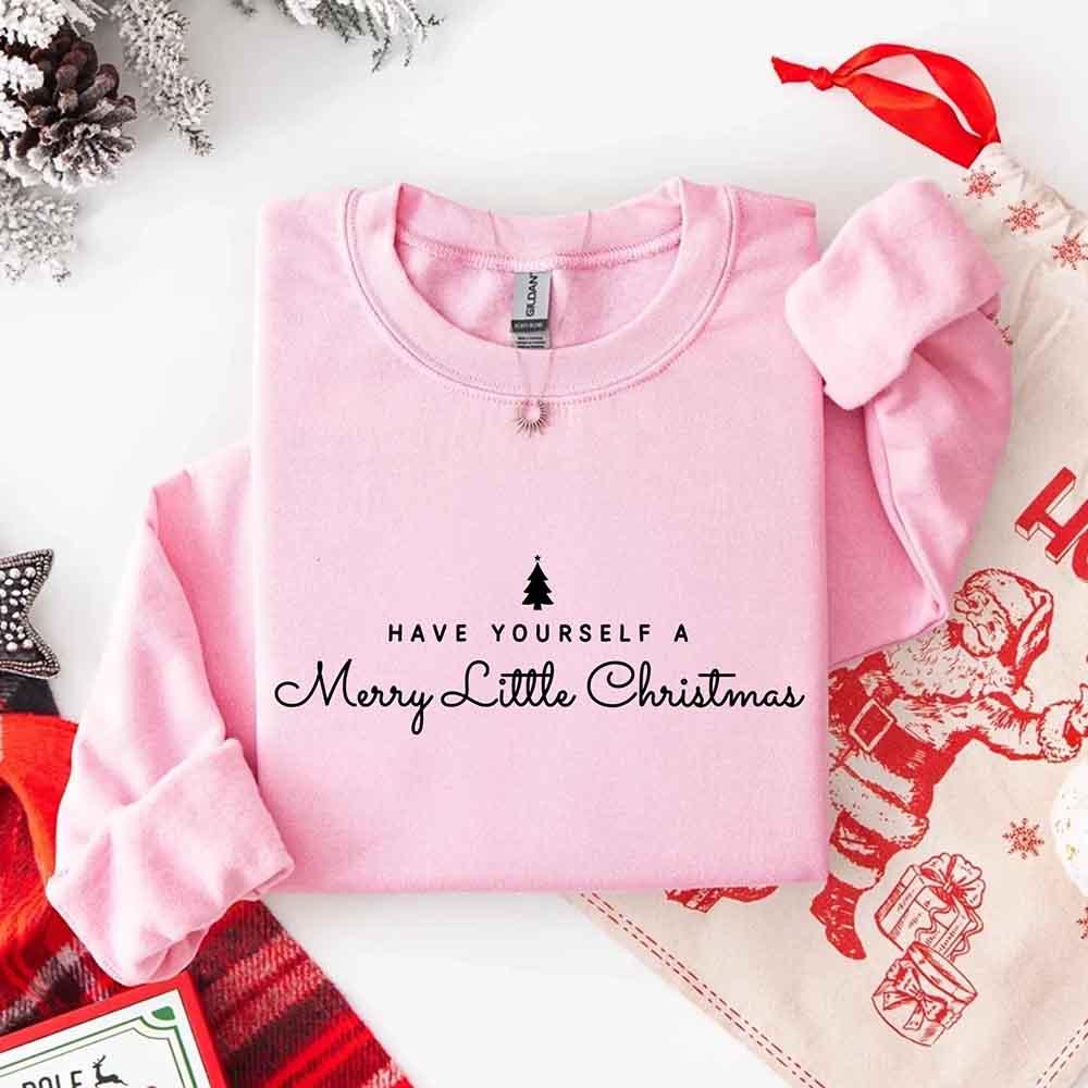 ftHave Yourself a Merry Christmas Sweatshirt Holiday Crew Neck Gi