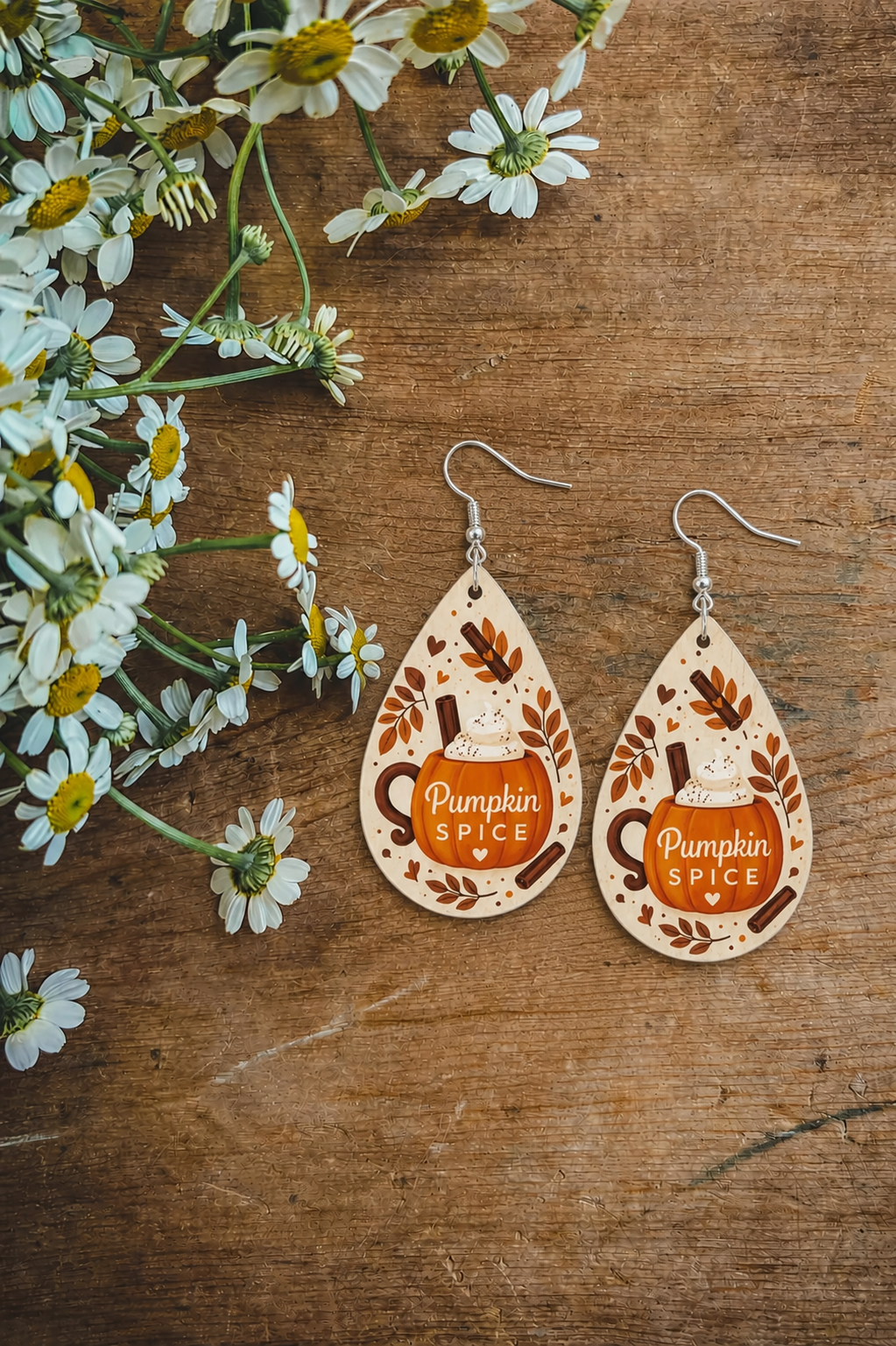 Pumpkin Spice Please earrings a Must Have to match your Thanksgiving T-shirt!!