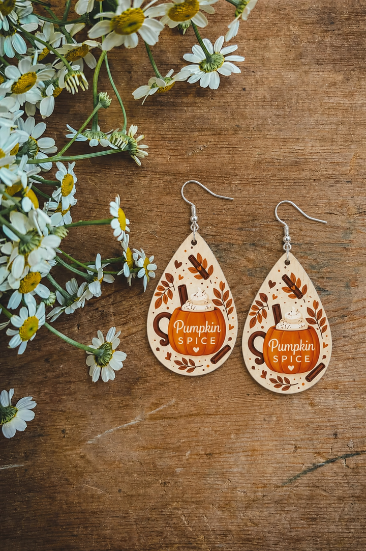 Pumpkin Spice Please earrings a Must Have to match your Thanksgiving T-shirt!!