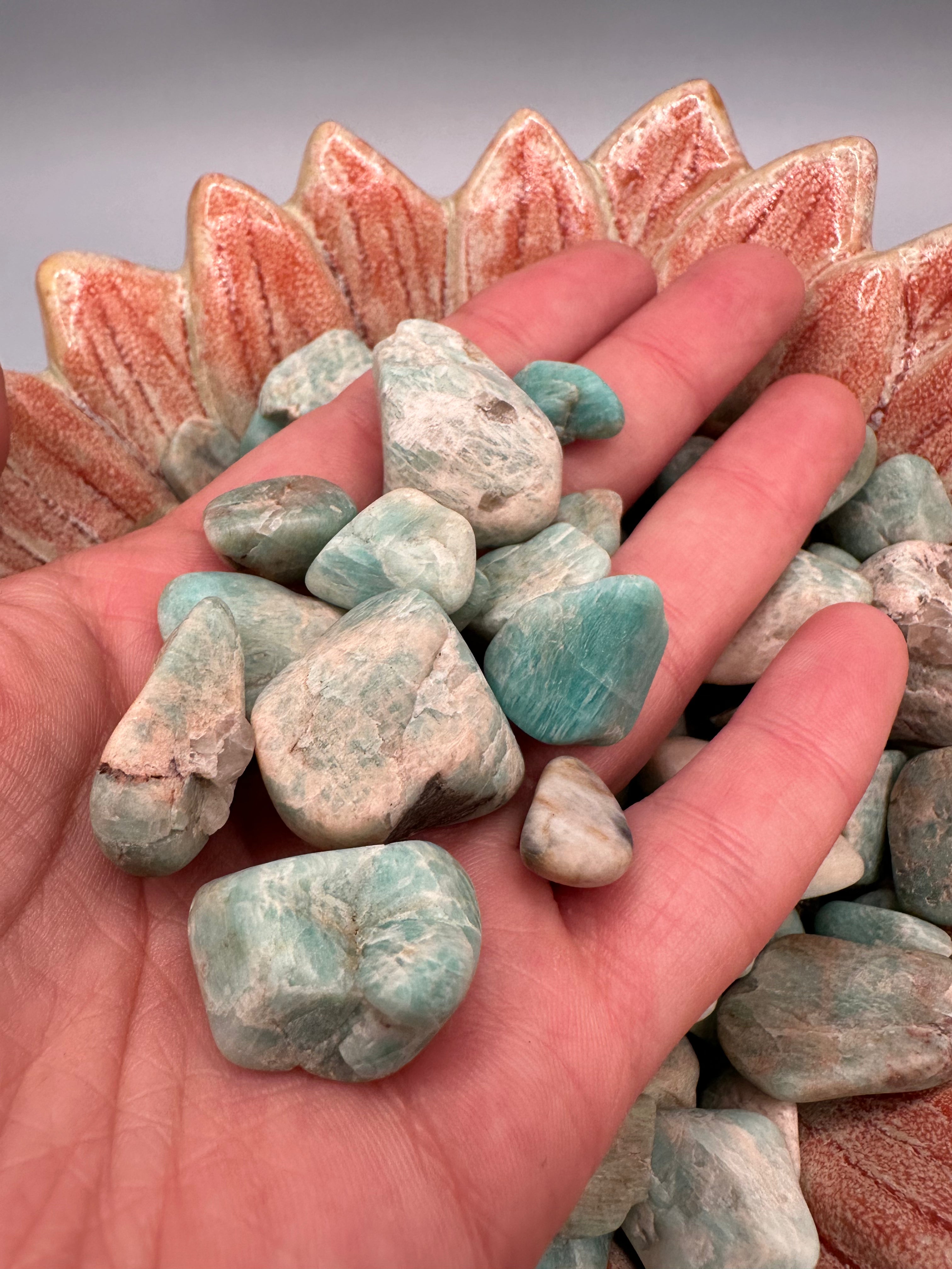 Raw Tumbled Larimar Pieces for Jewelry Supply & Crafts