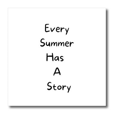 3dRose Image with a Text Every Summer Has A Story - Iron on Heat Transfers (ht-362519)