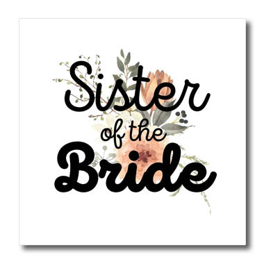 3dRose Sister of The Bride Wedding Gift Honeymoon and Bridal... - Iron on Heat Transfers (ht-376960)