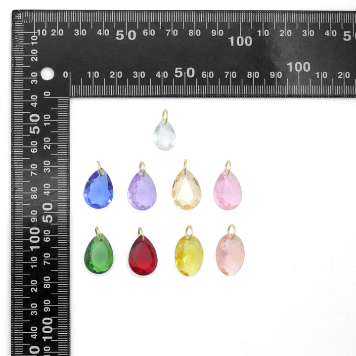Aurora Drops Collection, Oval Drop Shape Pendant charm, Stone charm, Sku#LX969