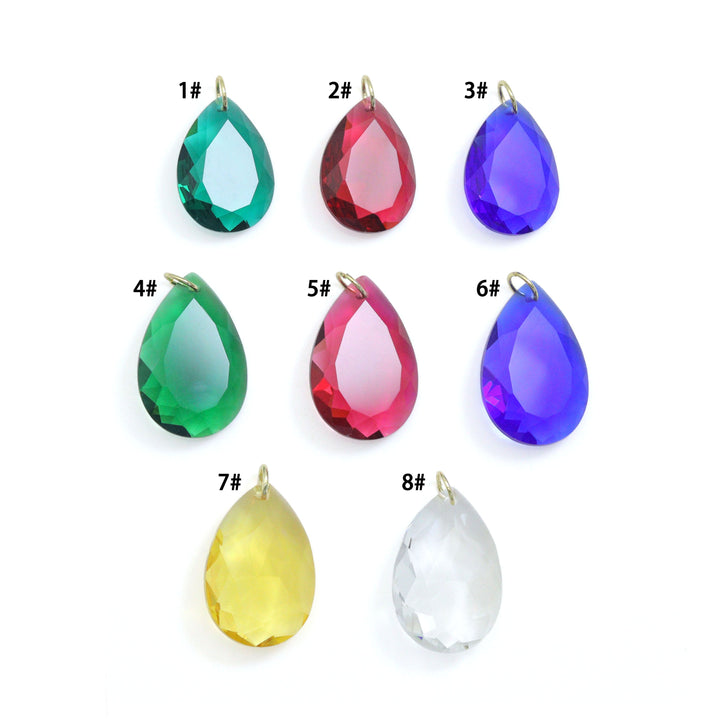 Crystal Teardrop Pendant - Aurora