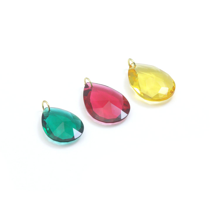 Crystal Teardrop Pendant - Aurora