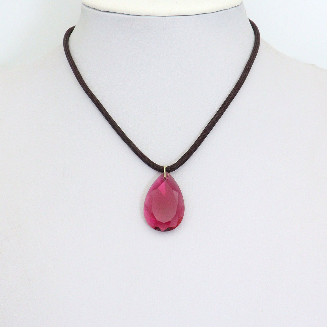 Crystal Teardrop Pendant - Aurora
