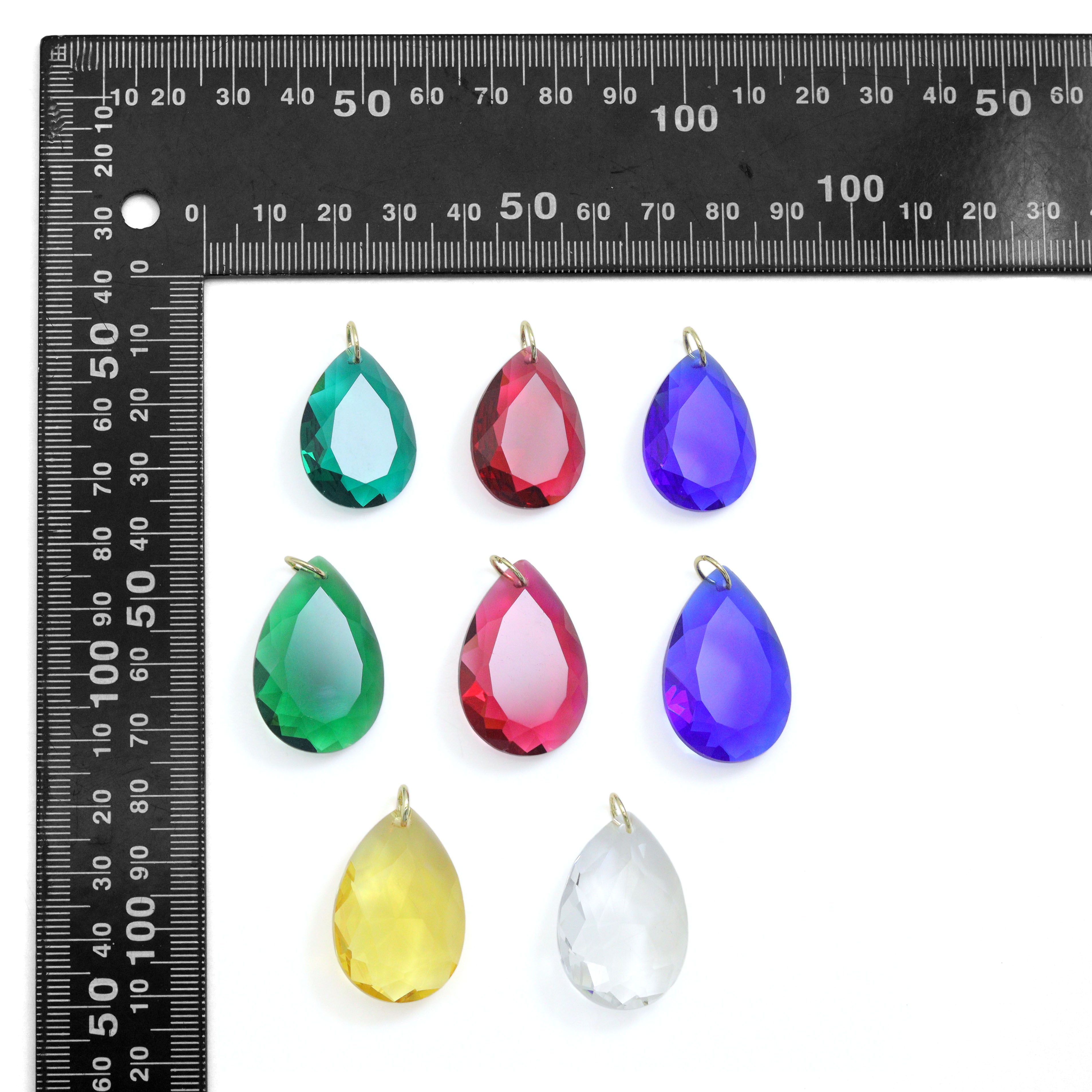 Crystal Teardrop Pendant - Aurora