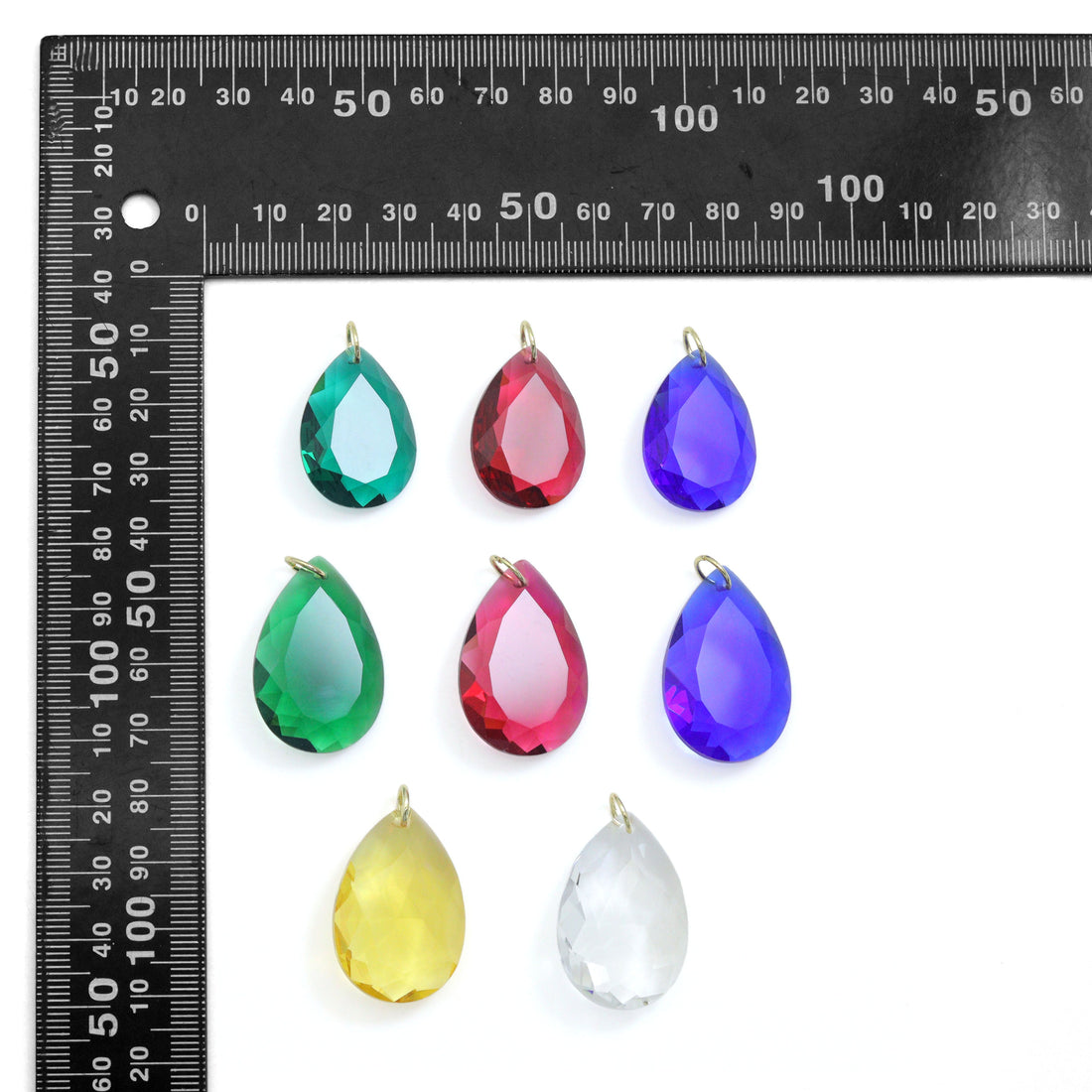 Crystal Teardrop Pendant - Aurora