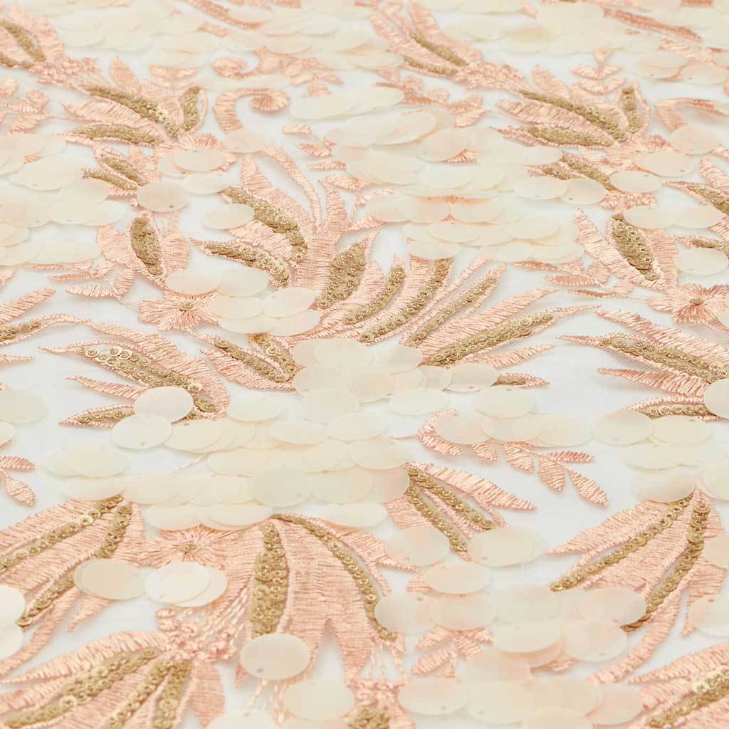 Luscious Embroidered Mesh Fabric | Blue Moon Fabrics