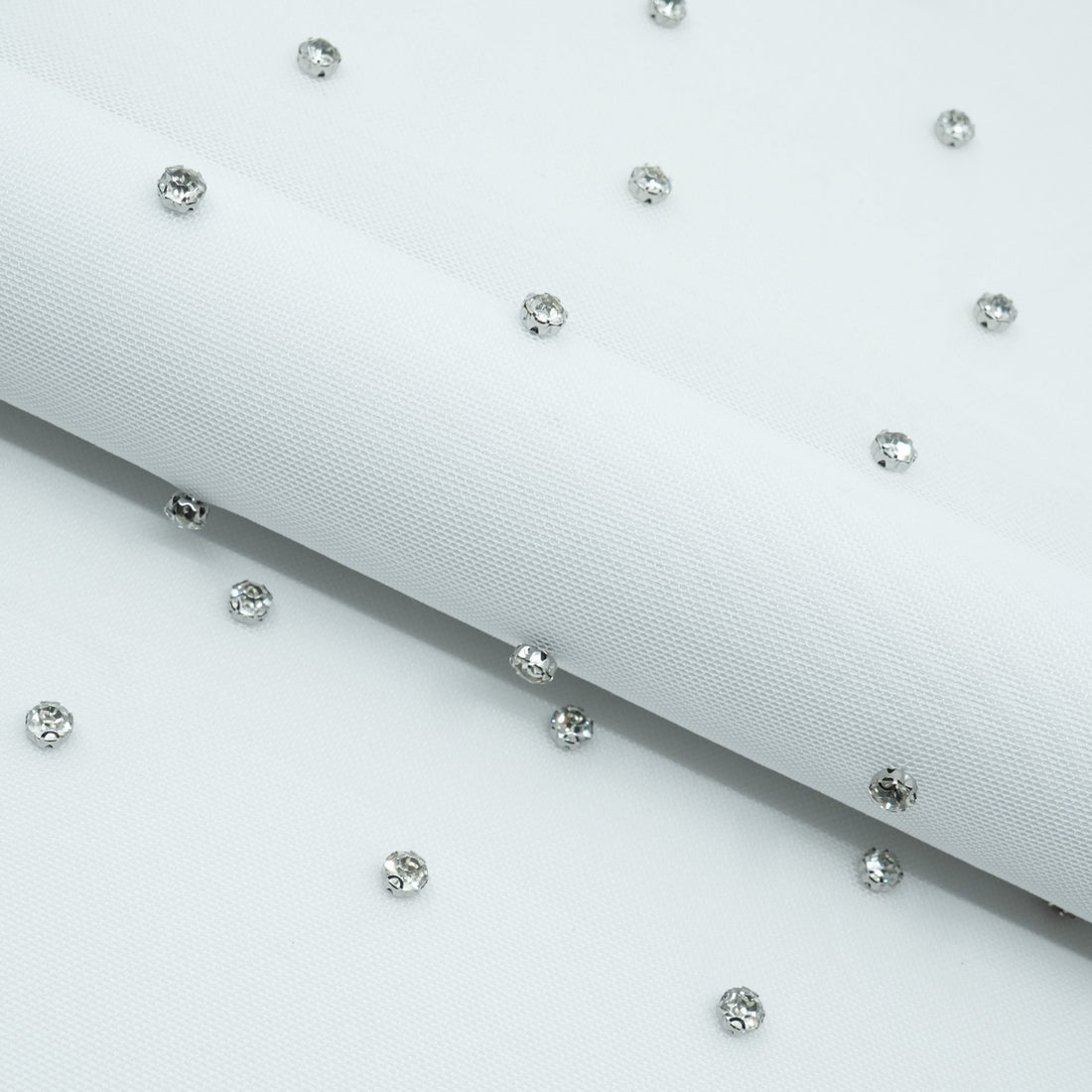 Stellar Rhinestone Stretch Mesh Fabric | Blue Moon Fabrics