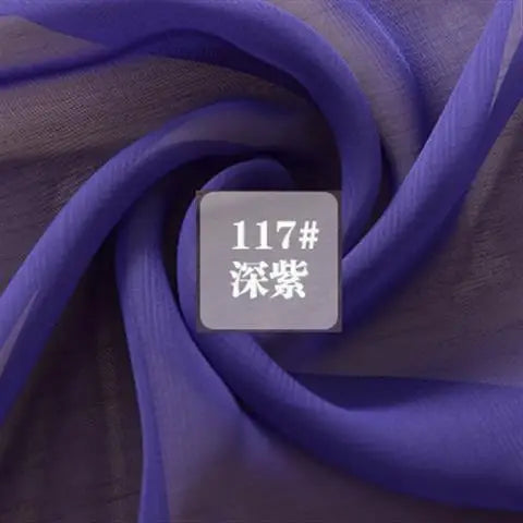 Translucent Chiffon Tulle Fabric for DIY Sewing and Dress Crafts