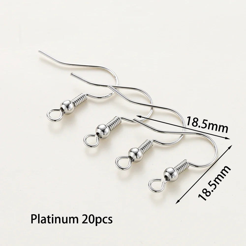 20pc Gold Plated Earring Wires & Hook Findings Set | 6 Styles | DIY Jewelry Making