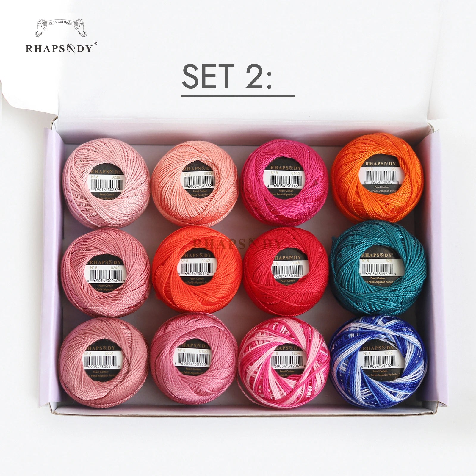 Pearl Cotton Crochet Thread for Embroidery Sewing and Needlework Crafts