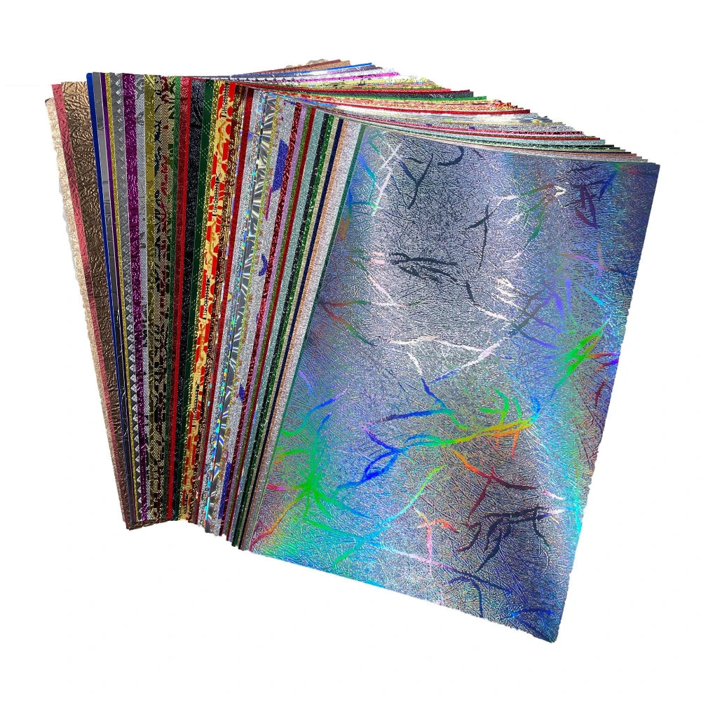 Glitter Holographic Cardstock Paper Set for DIY Art and Crafts