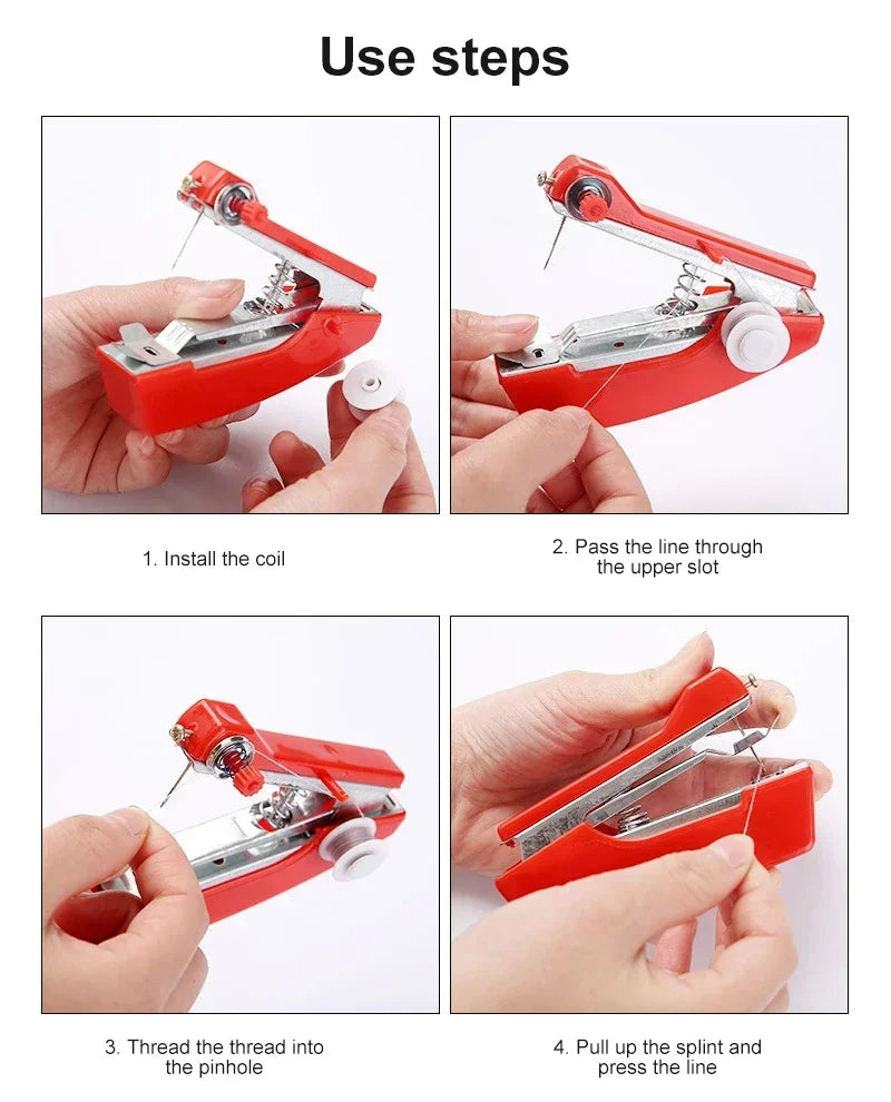 Portable Mini Handheld Sewing Machine for DIY Household Repair Projects
