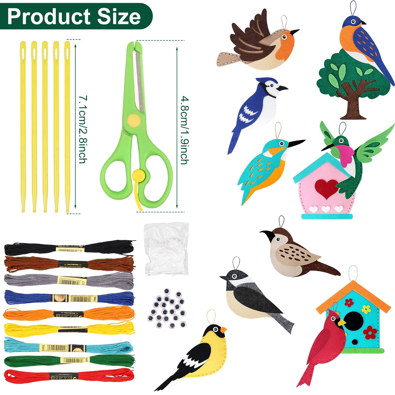 Sea Animals Felt Sewing Craft Kit for Kids Educational DIY Fun