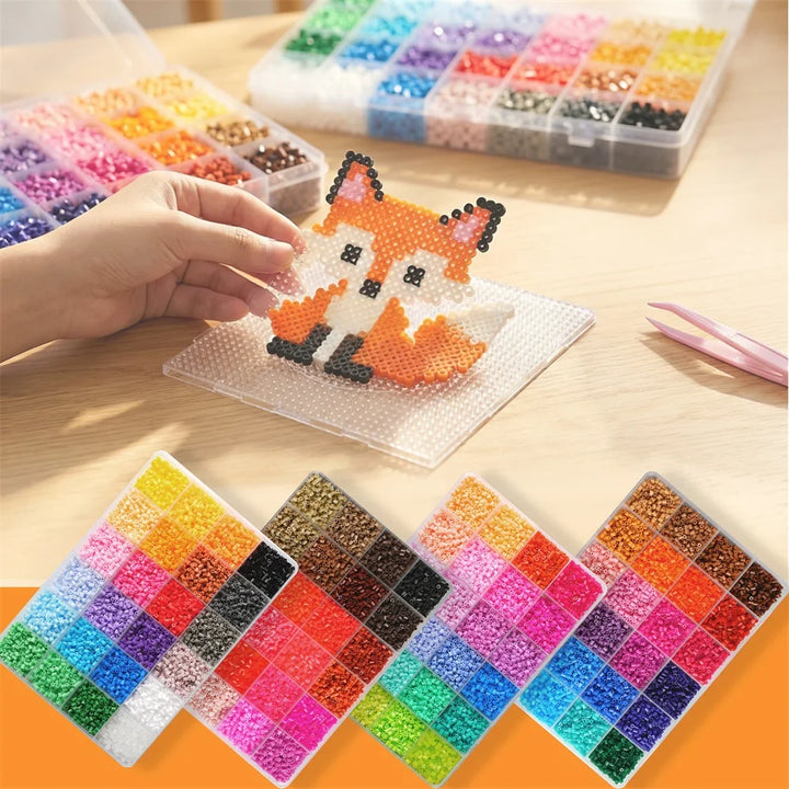 24000pcs Perler Fuse Beads Pixel Art Craft Kit DIY Puzzle