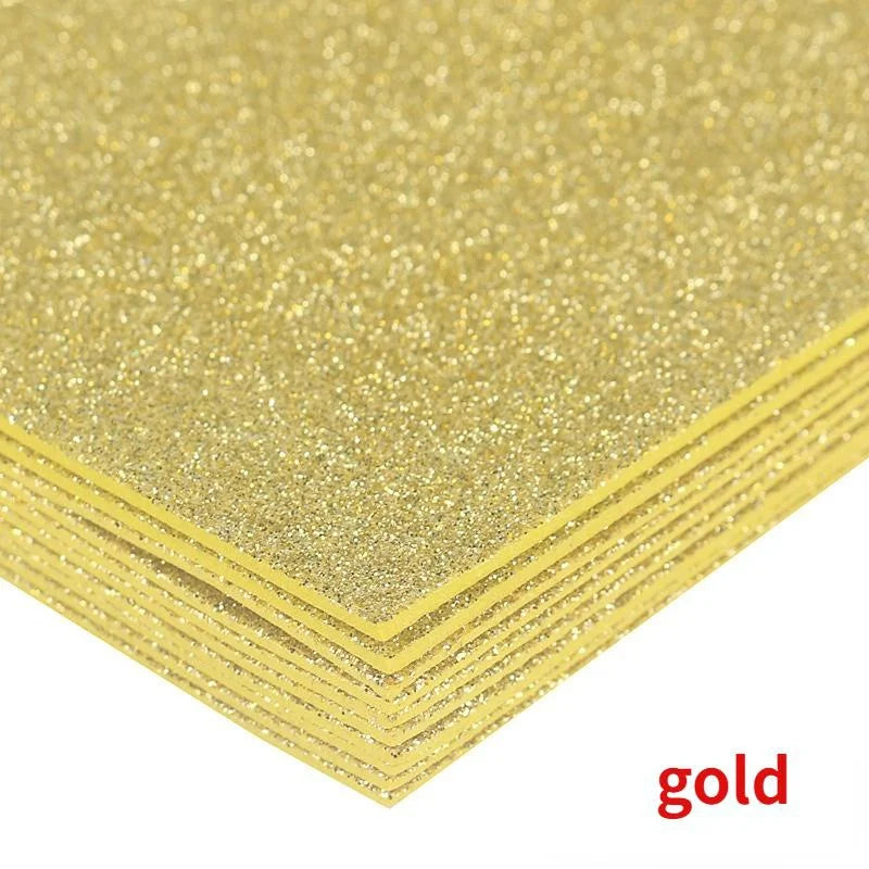 Glitter Foam Paper Sheets for DIY Crafts and Handmade Projects
