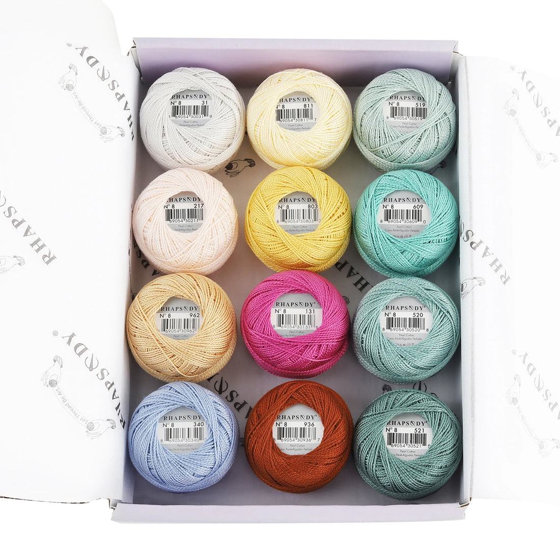 Pearl Cotton Crochet Thread for Embroidery Sewing and Needlework Crafts