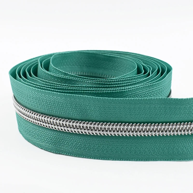 Nylon Zipper Tape Set with Metal Teeth for DIY Sewing