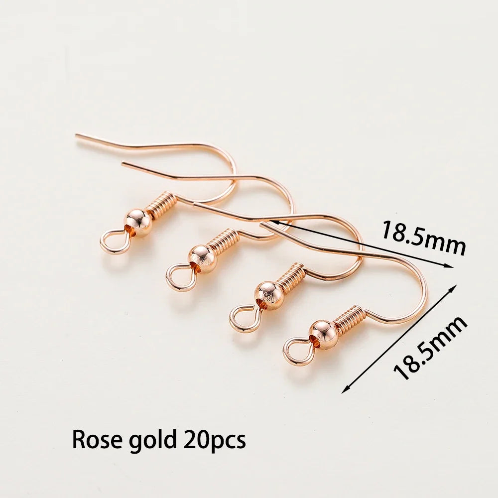 20pc Gold Plated Earring Wires & Hook Findings Set | 6 Styles | DIY Jewelry Making
