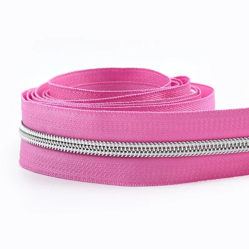 Nylon Zipper Tape Set with Metal Teeth for DIY Sewing