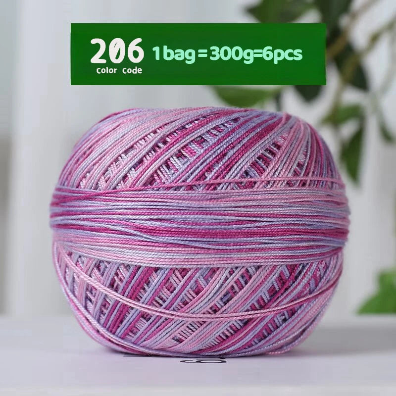 Fine Lace Crochet Yarn for Summer Knitting and DIY Crafts