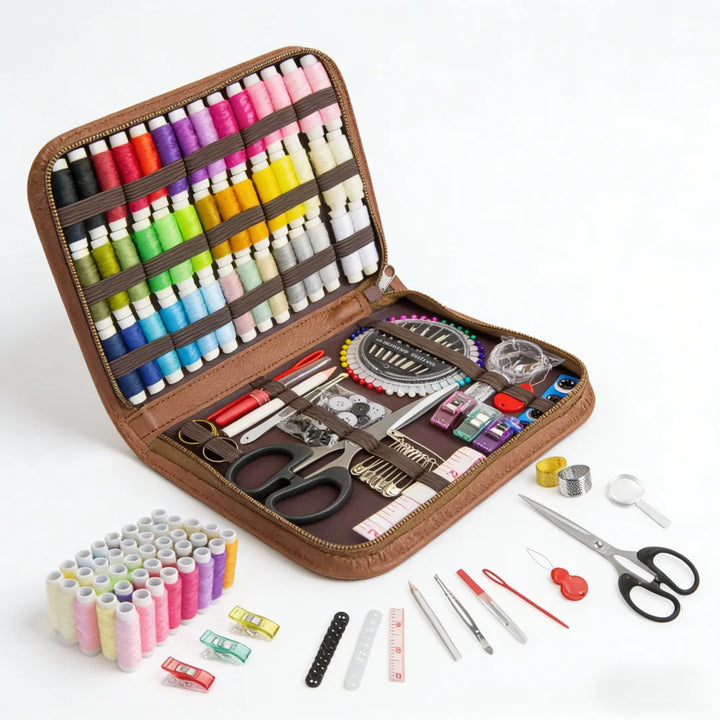 170-Piece Portable Sewing Kit with DIY Hand Tools and Accessories