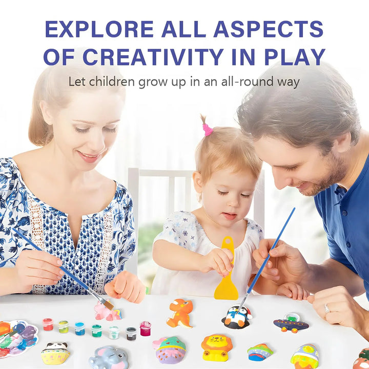 DIY Dinosaur Space Painting Craft Kit Educational Art Set for Kids