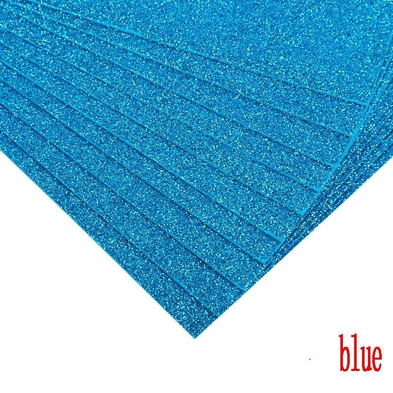 Glitter Foam Paper Sheets for DIY Crafts and Handmade Projects