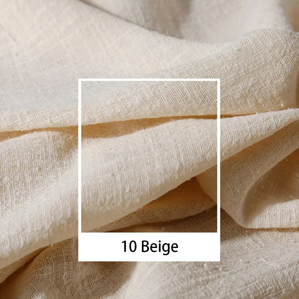 Organic Linen Cotton Fabric for DIY Sewing and Patchwork Crafts