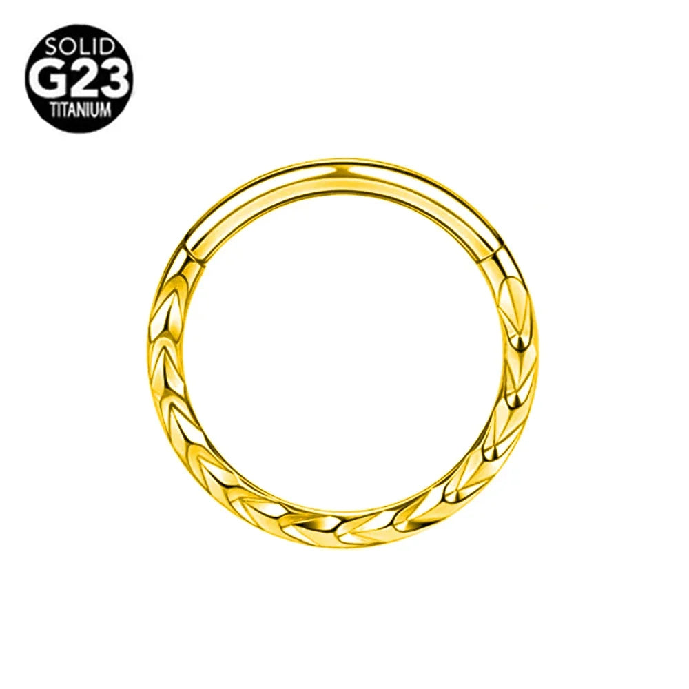 G23 Titanium Bee Septum Nose Ring Piercing Body Jewelry 16G Moon Segment Snake Clicker Helix  Ear Cartilage Heart Daith Hoop