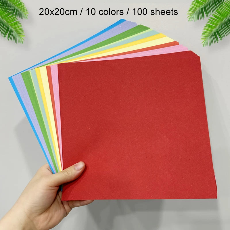 Colorful Origami Paper Set for DIY Kids Handmade Craft Projects