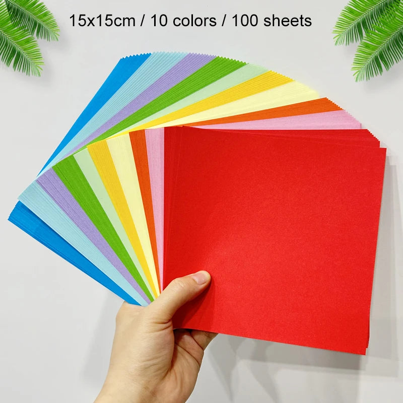 Colorful Origami Paper Set for DIY Kids Handmade Craft Projects