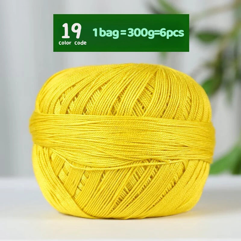 Fine Lace Crochet Yarn for Summer Knitting and DIY Crafts