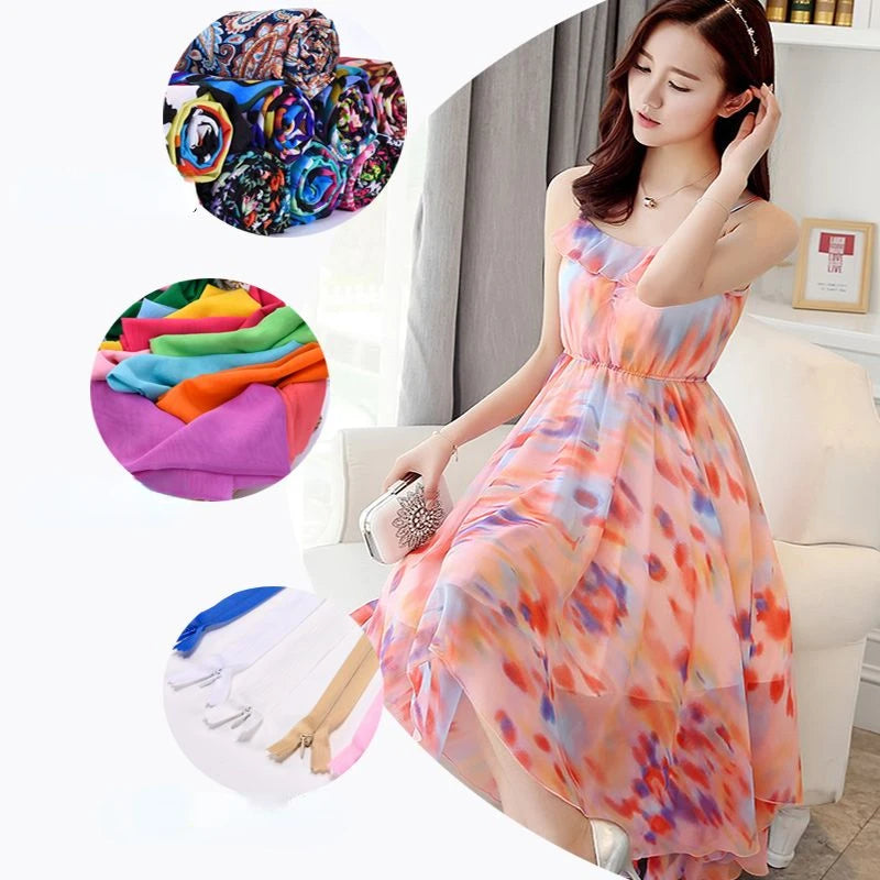 Translucent Chiffon Tulle Fabric for DIY Sewing and Dress Crafts
