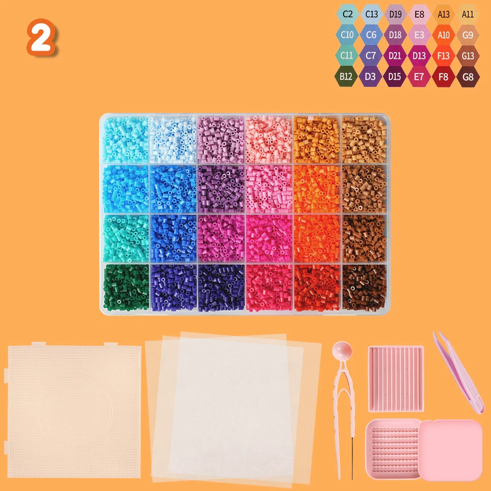 24000pcs Perler Fuse Beads Pixel Art Craft Kit DIY Puzzle
