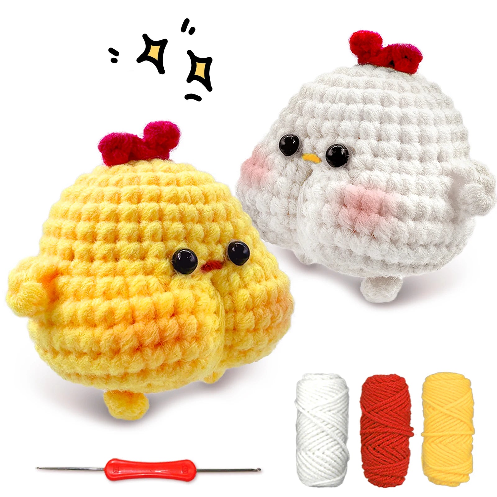 Animal Crochet Starter Kit for Beginners DIY Knitting Craft Set