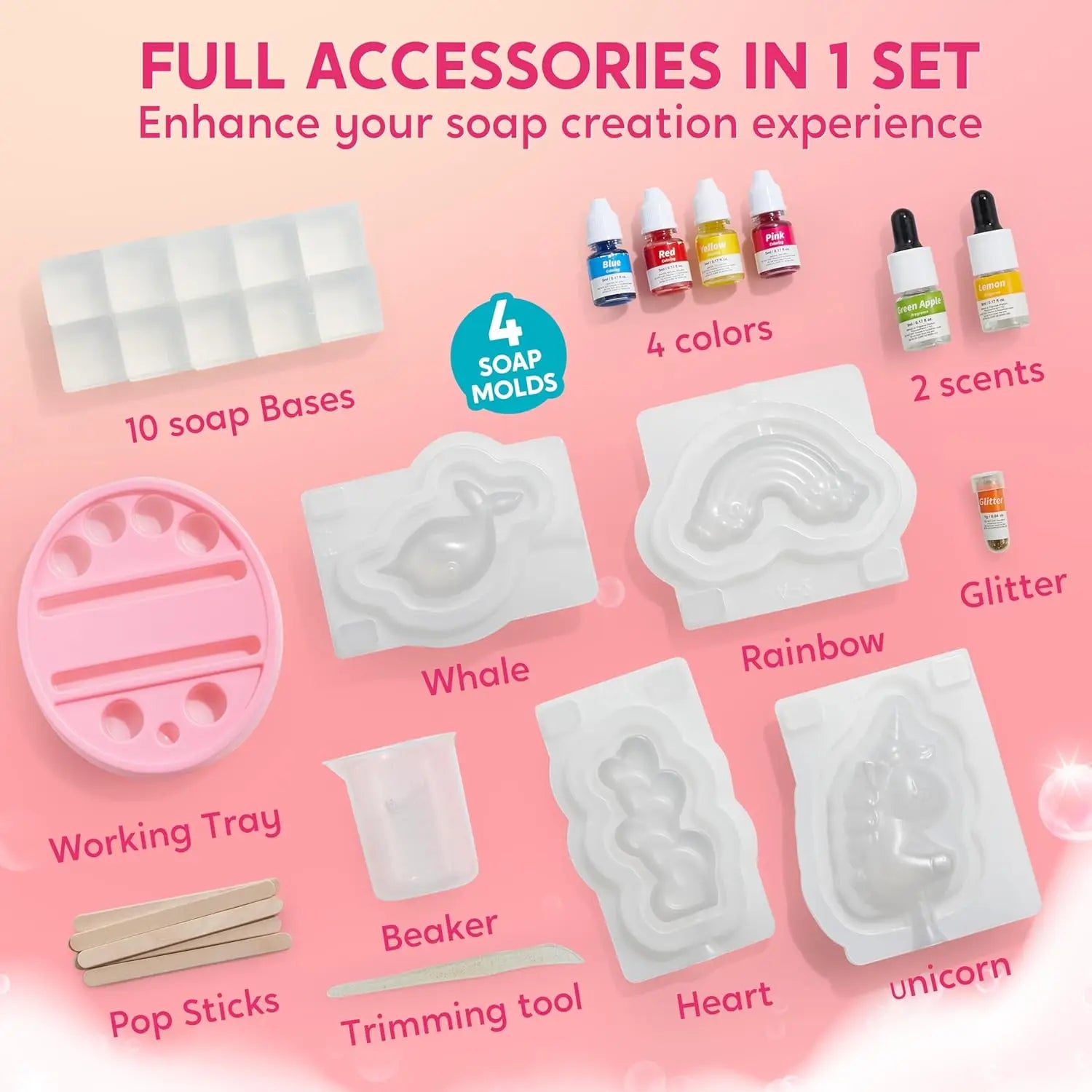 Unicorn Soap Making Craft Kit for Kids STEM DIY Gift Fun