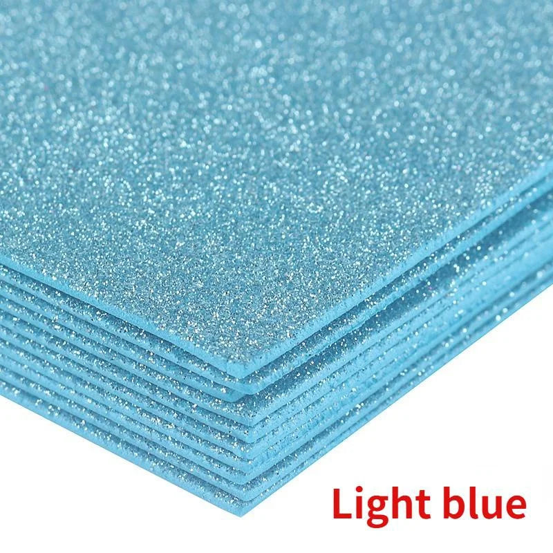 Glitter Foam Paper Sheets for DIY Crafts and Handmade Projects