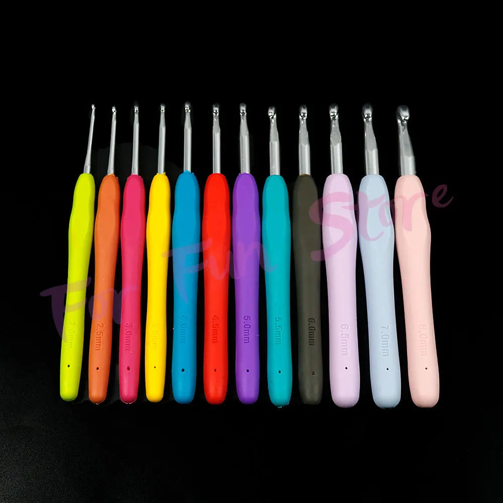 Crochet Hooks Kit with Yarn Needles and Storage Bag Set