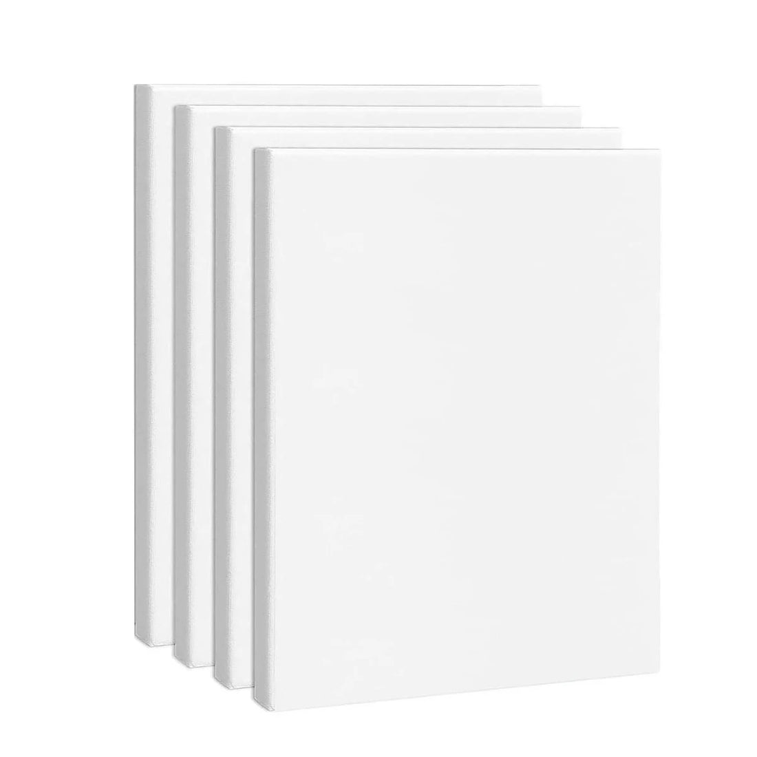 4pcs Stretched Cotton Canvas Panels for Acrylic and Oil Painting