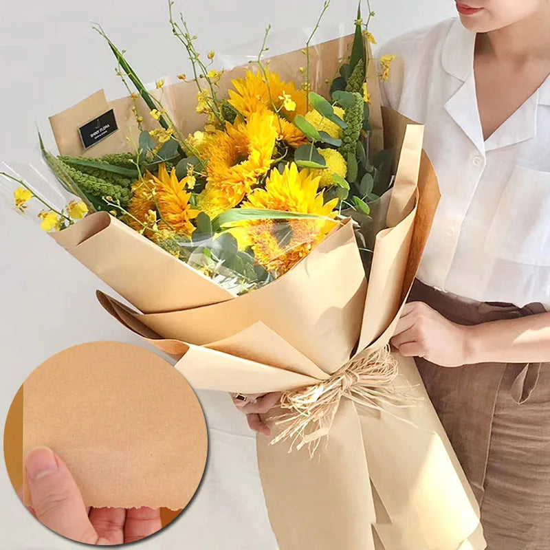 Eco-Friendly Brown Kraft Paper Roll for Packaging and DIY Crafts